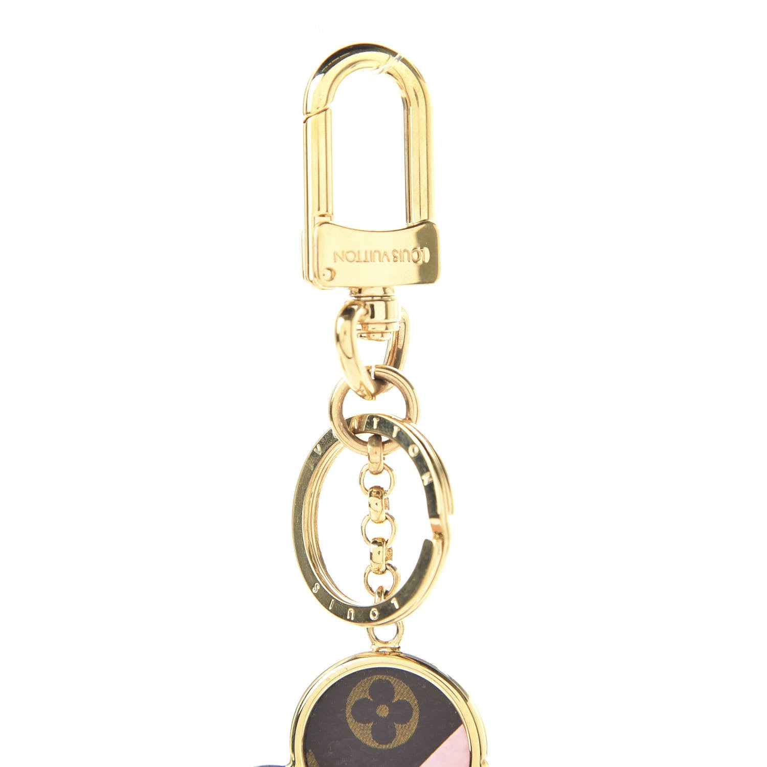 Louis Vuitton Metal Monogram Into The Flower Bag Charm Key Holder 3 of 4