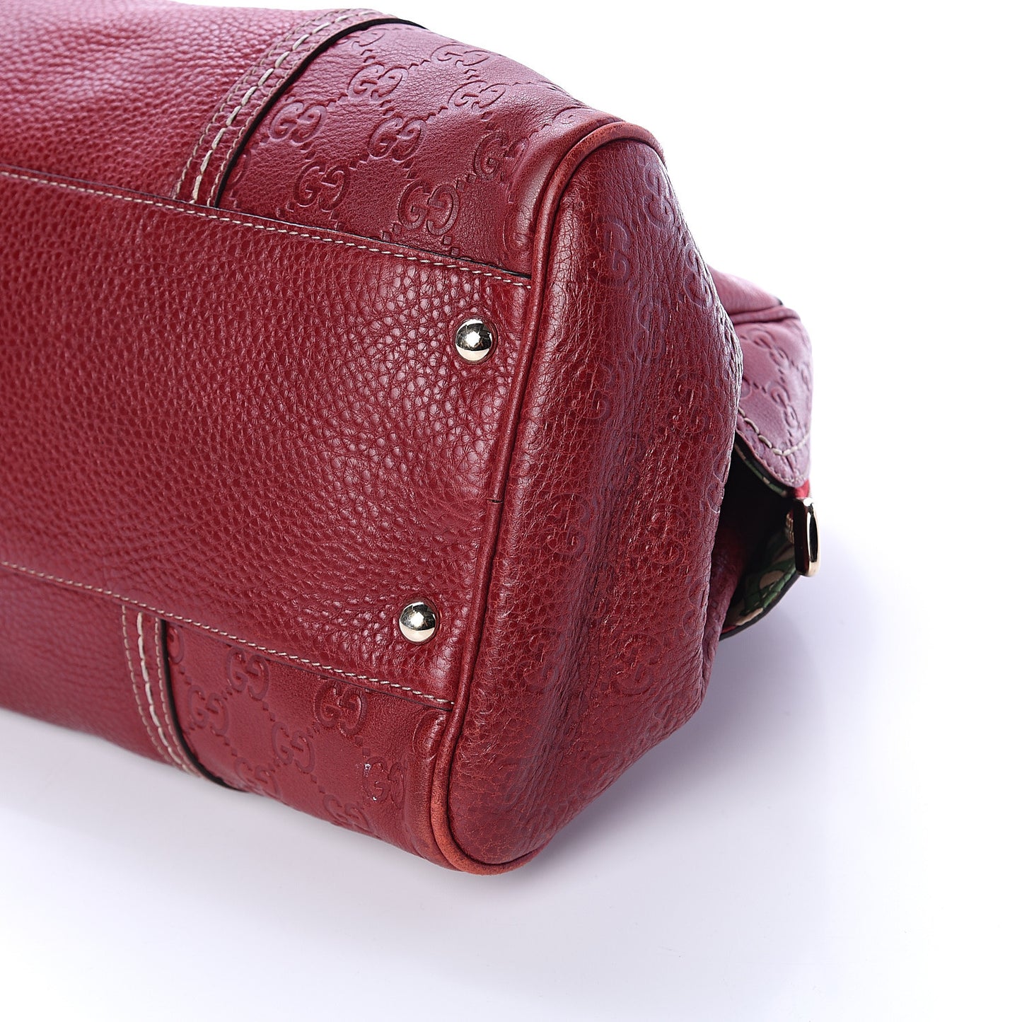Guccissima Signoria Large Dome Bag Red
