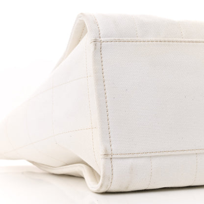 Chanel Cotton Medium Deauville Tote White 9 of 11