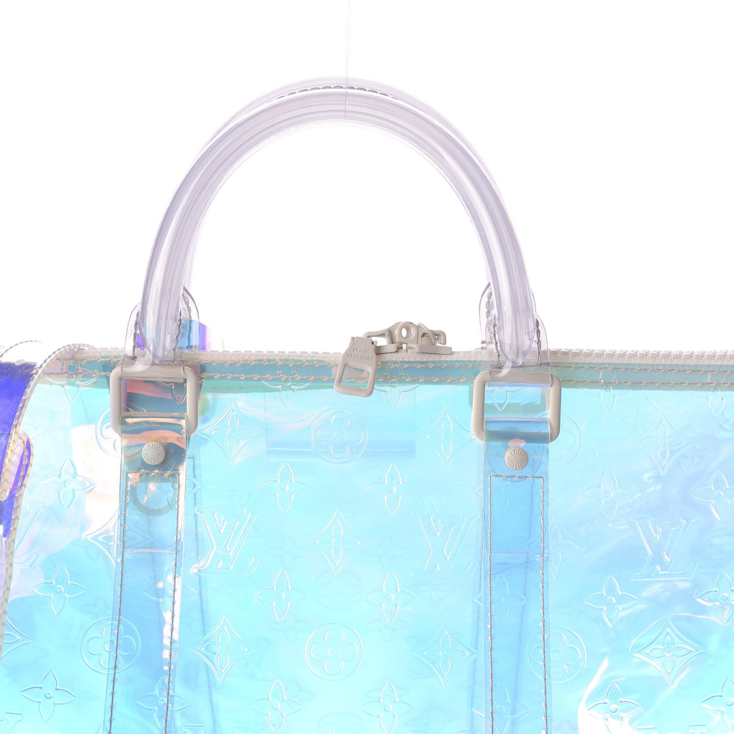 Louis Vuitton PVC Monogram Keepall Bandouliere 50 Iridescent Prism 9 of 9