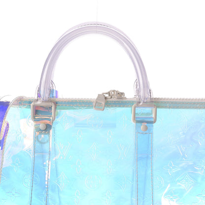 Louis Vuitton PVC Monogram Keepall Bandouliere 50 Iridescent Prism 9 of 9
