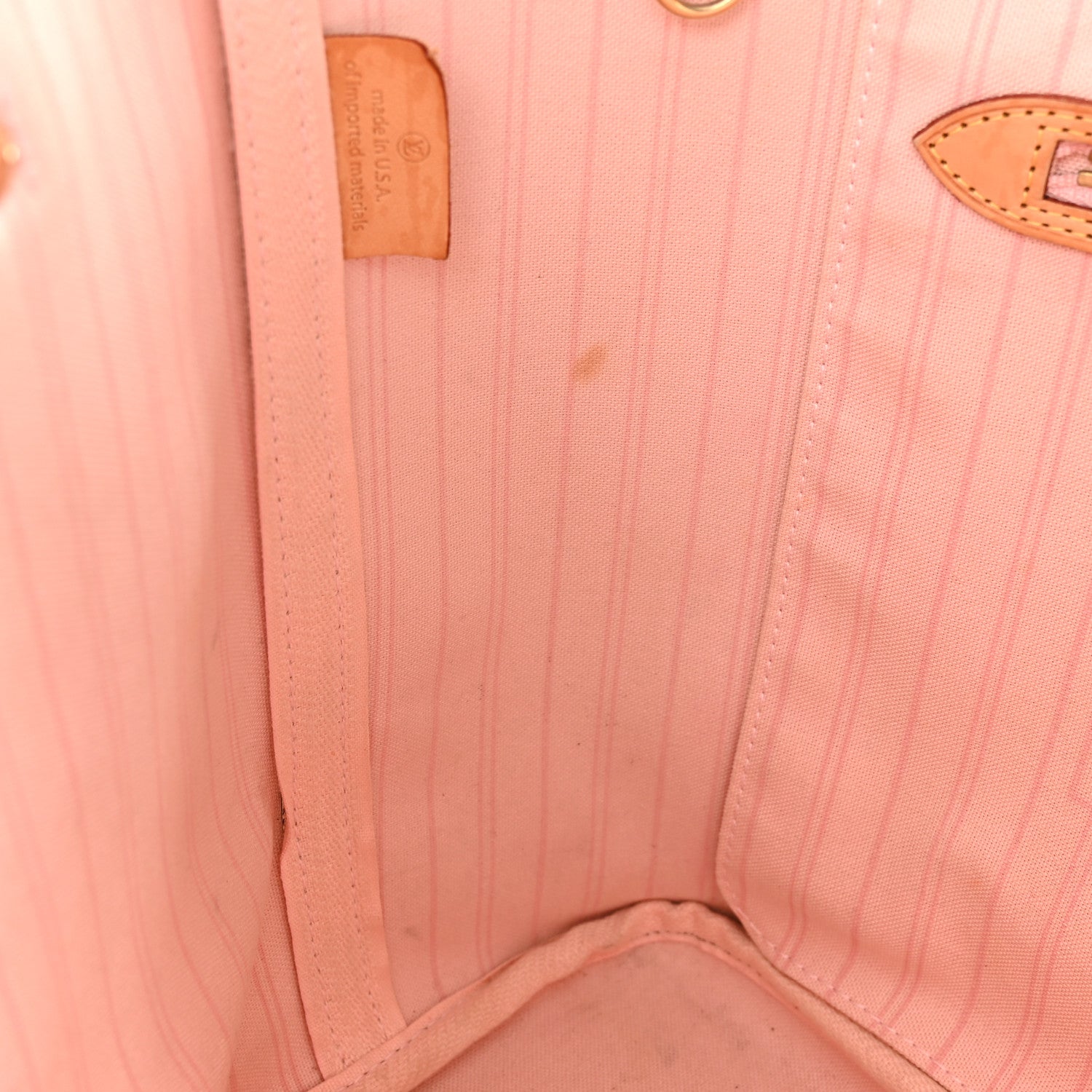 Louis Vuitton Damier Azur Neo Neverfull MM Rose Ballerine 14 of 15