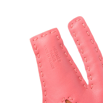 Hermes Milo Lambskin Rooroo Bag Charm Rose Azalee Pain D'Epice Rose Poupre 3 of 3