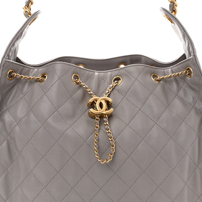 Chanel Caviar Quilted Medium Chanel 25 Handbag Dark Grey 9 of 11