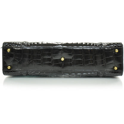 Gucci Crocodile Frame Bag Black 4 of 9