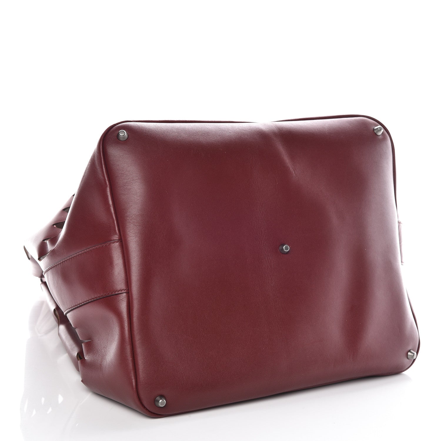 Alaia Calfskin Oval Laser Cut Out Tote Pourpre 5 of 9