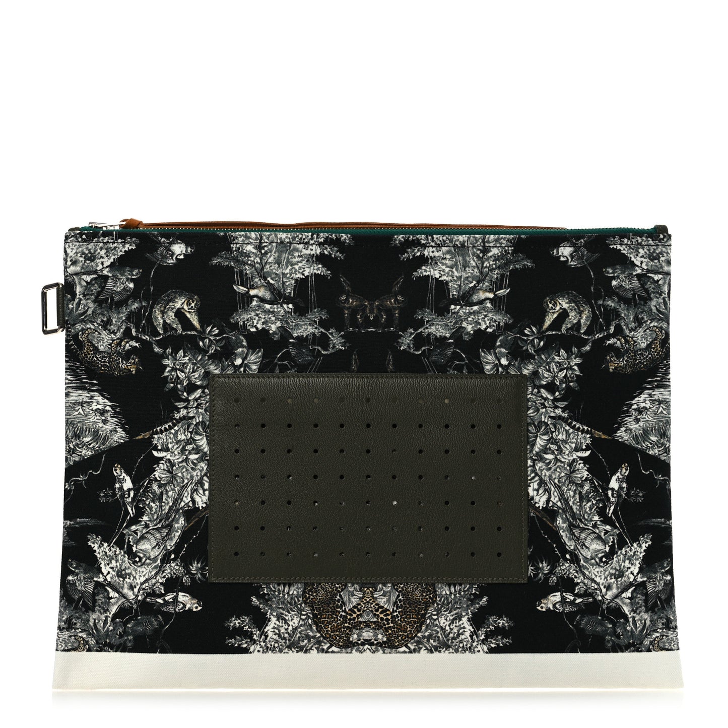 Cotton Goatskin Navette Petit H Pouch GM