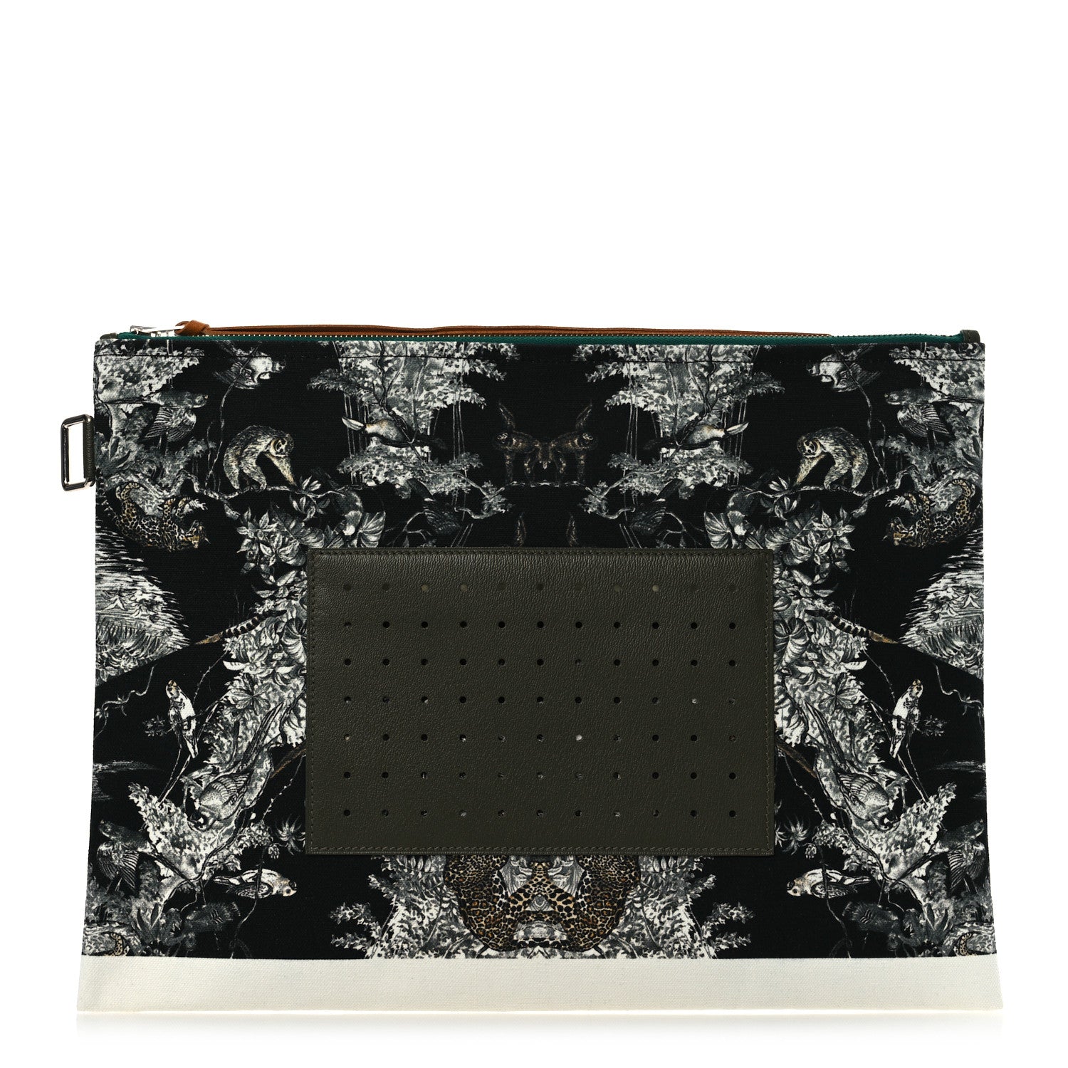 Hermes Cotton Goatskin Navette Petit H Pouch GM 1 of 9