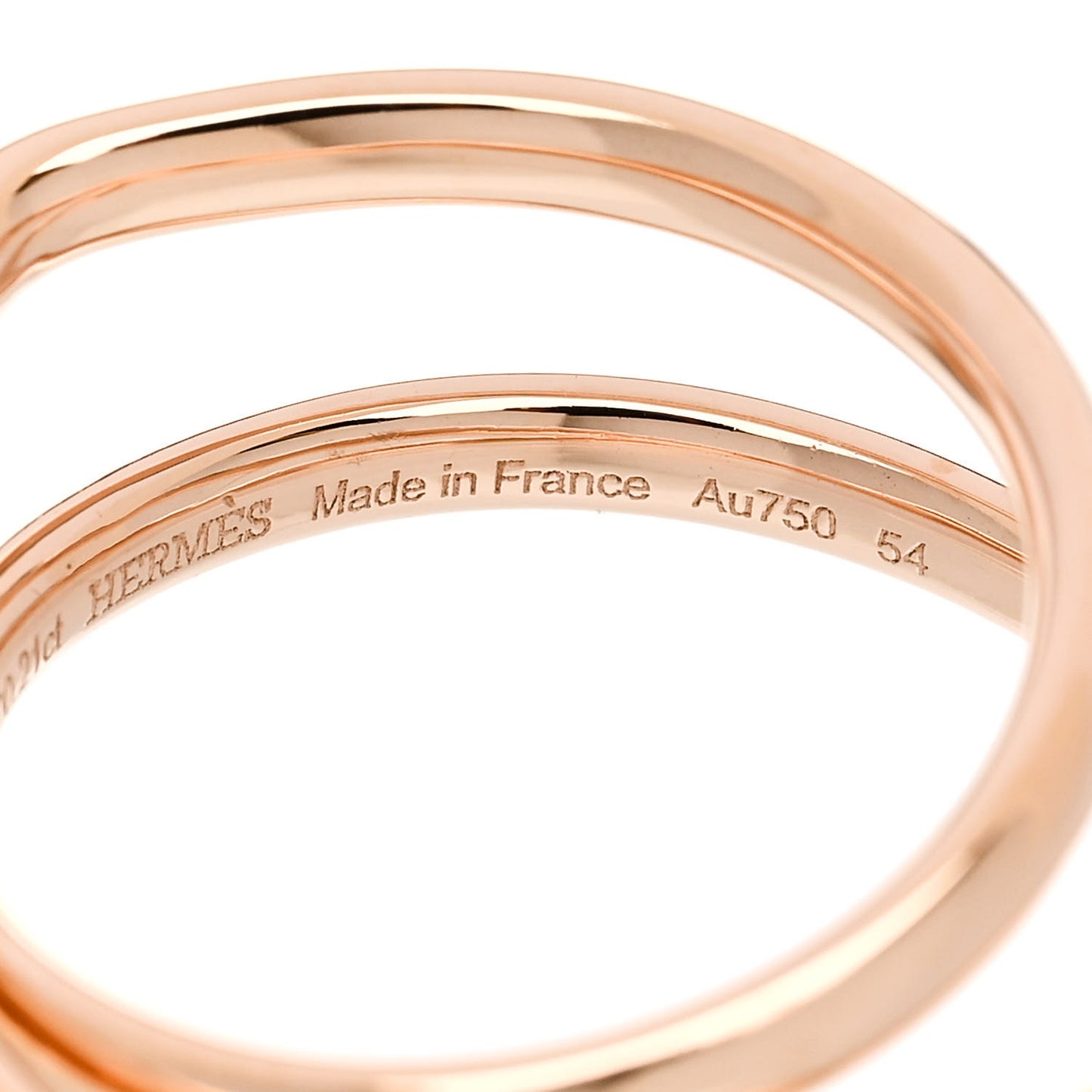 18K Rose Gold Diamond Vertige Coeur Ring 54 7