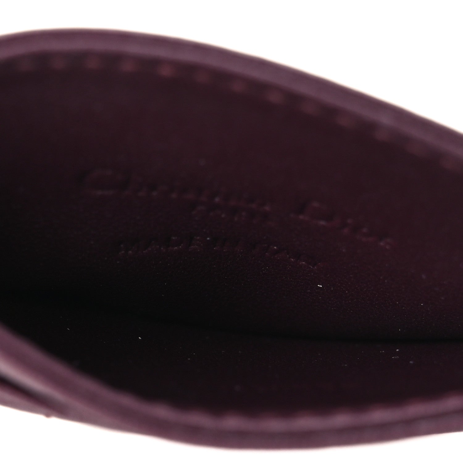 Christian Dior Lambskin Cannage Lady Dior Card Holder Deep Amaranth 5 of 9