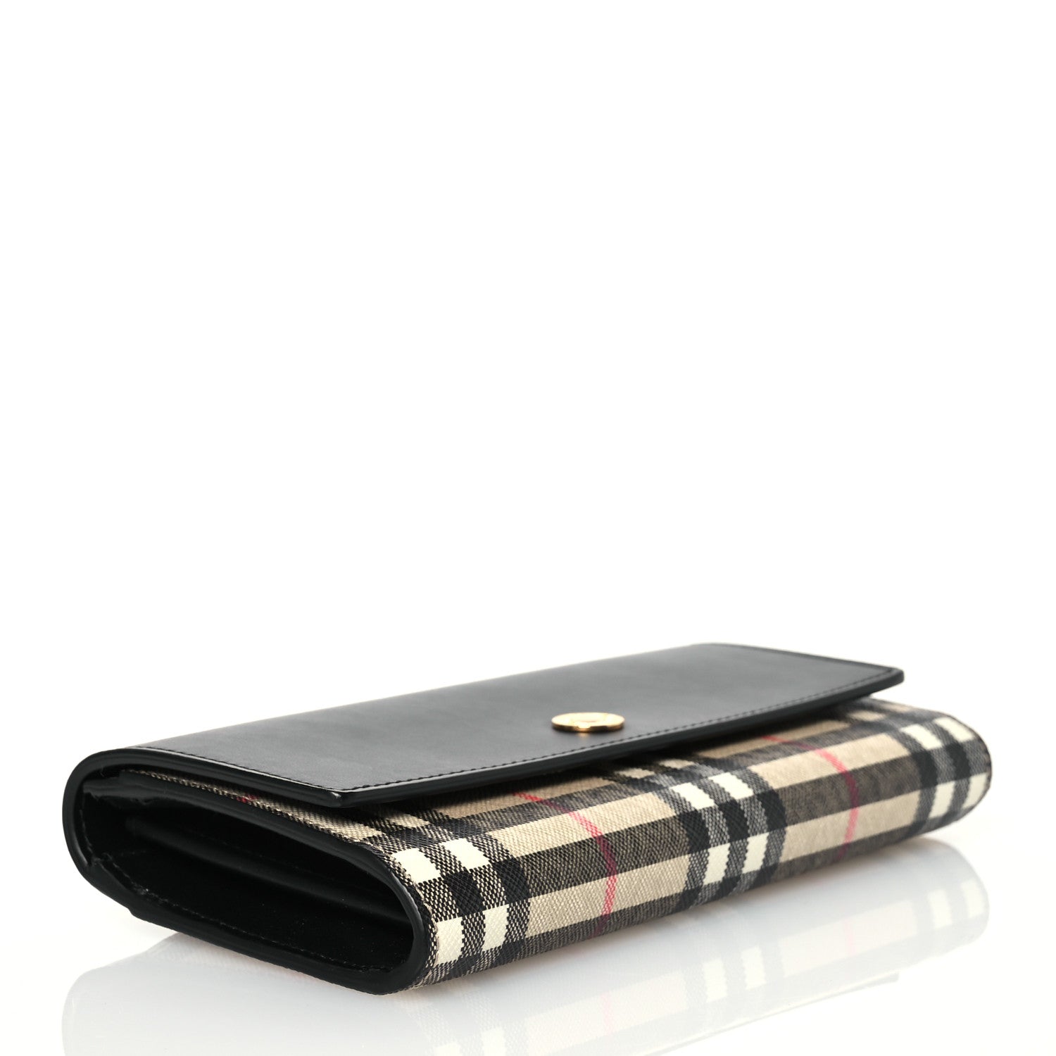Burberry Vintage Check Calfskin Halton Wallet Black 3 of 9