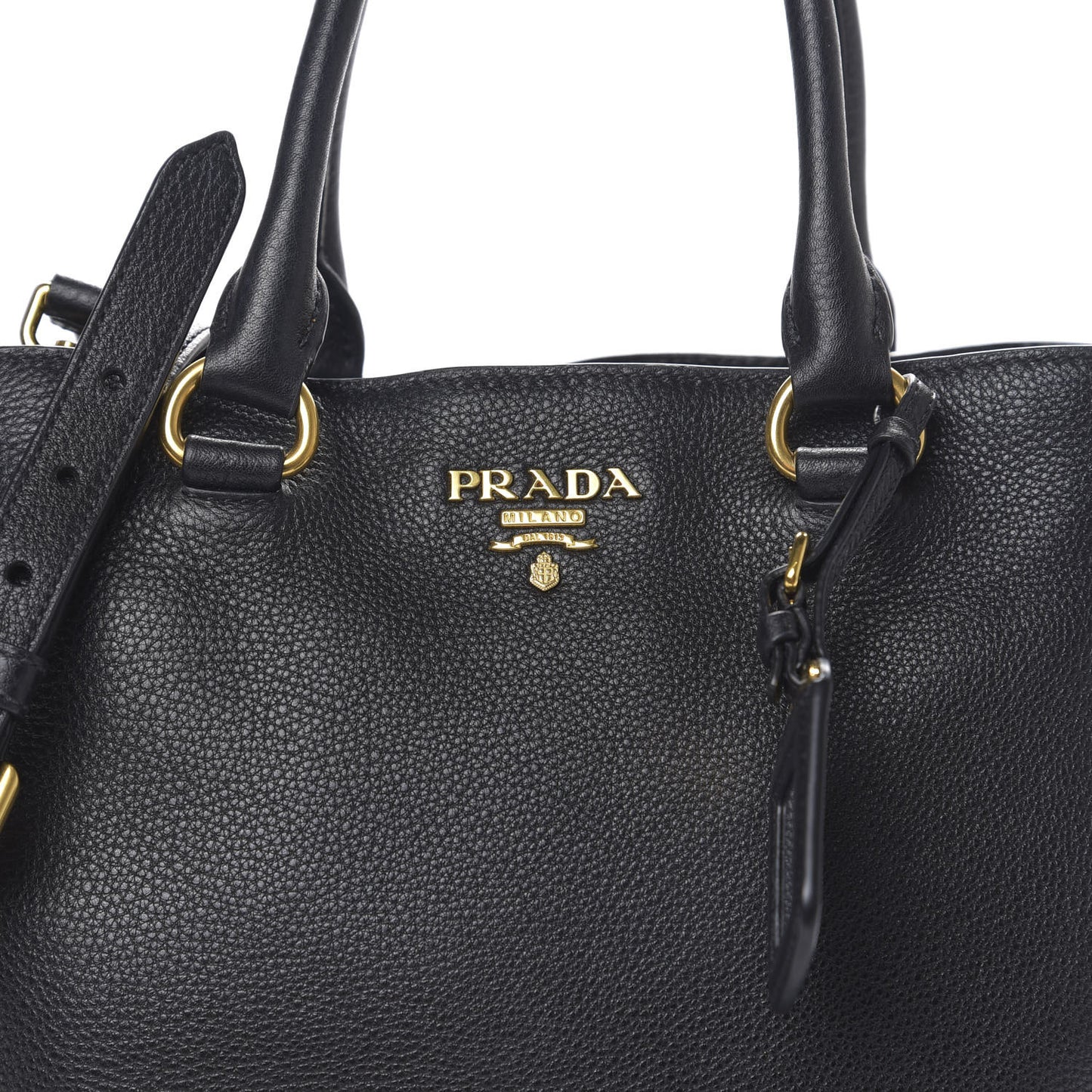 Vitello Daino Tote Black