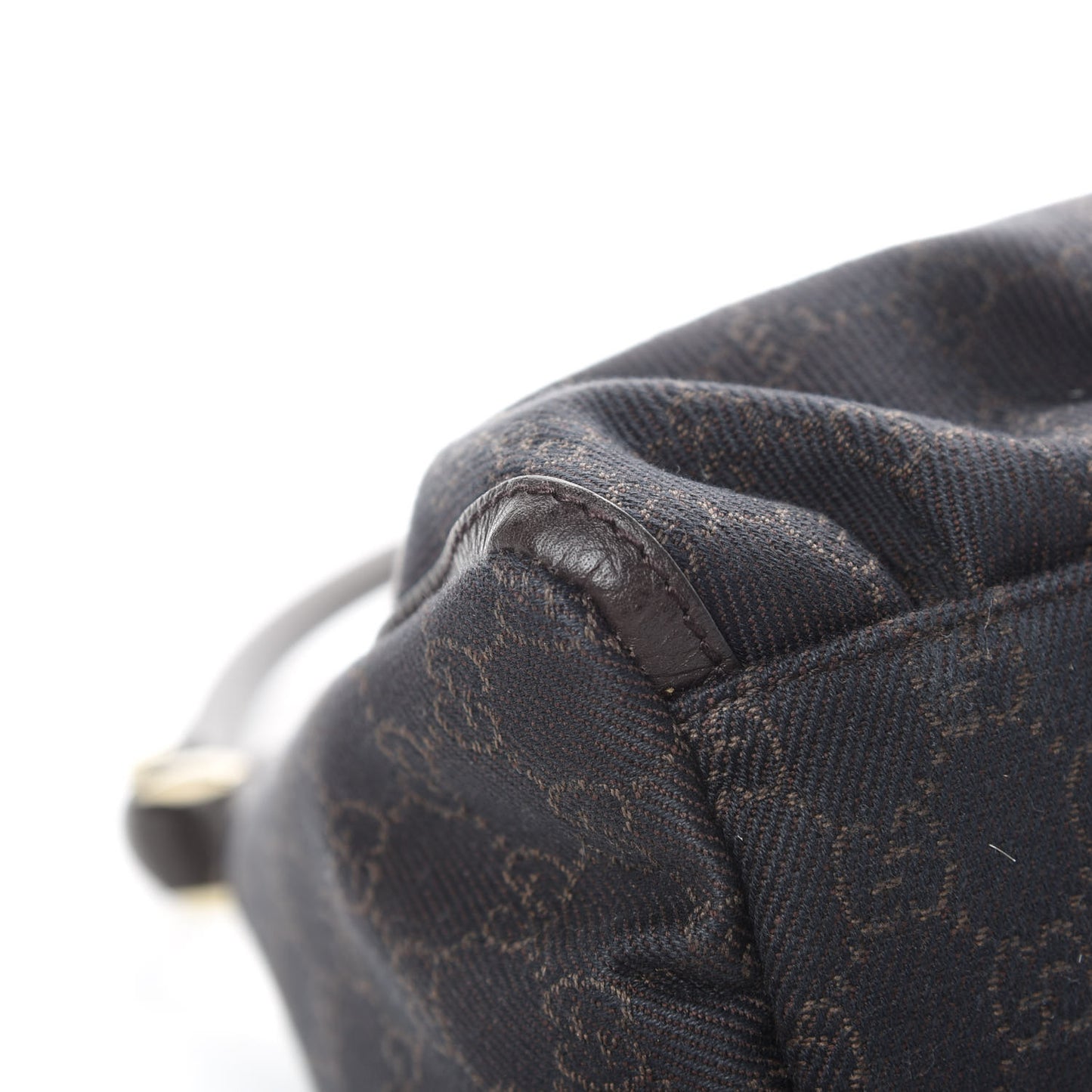 Monogram D Ring Hobo Dark Brown