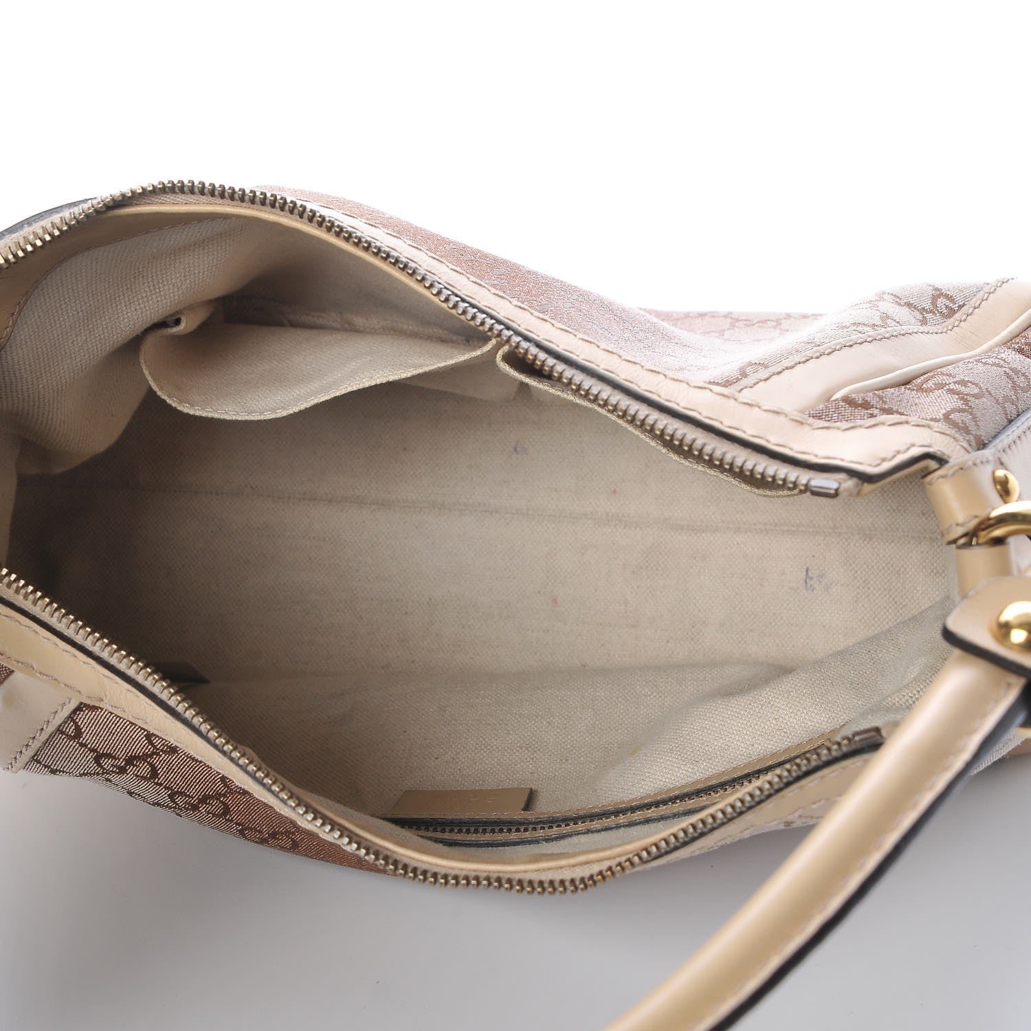 Gucci Monogram Lurex Small Scarlett Studded Interlocking G Hobo Bronze 5 of 11