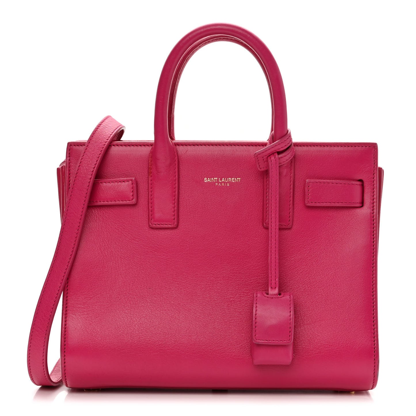Calfskin Nano Sac De Jour Bubblegum