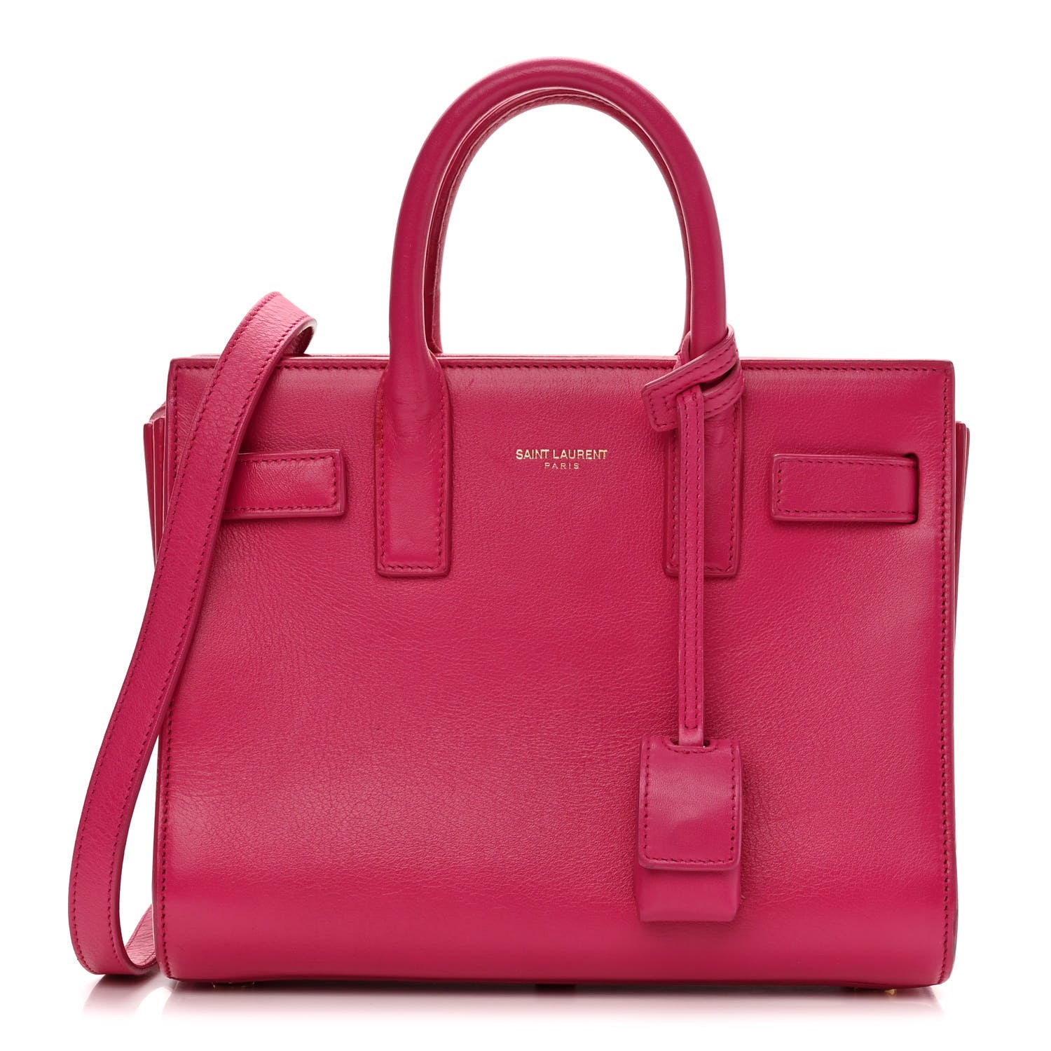 Saint Laurent Calfskin Nano Sac De Jour Bubblegum 1 of 13