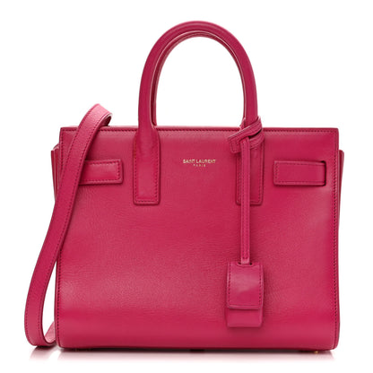 Saint Laurent Calfskin Nano Sac De Jour Bubblegum 1 of 13