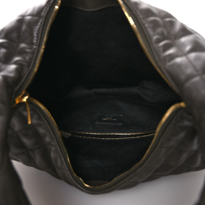 Saint Laurent Lambskin Quilted Maxi Icare Shopping Tote Light Musk 5 of 11