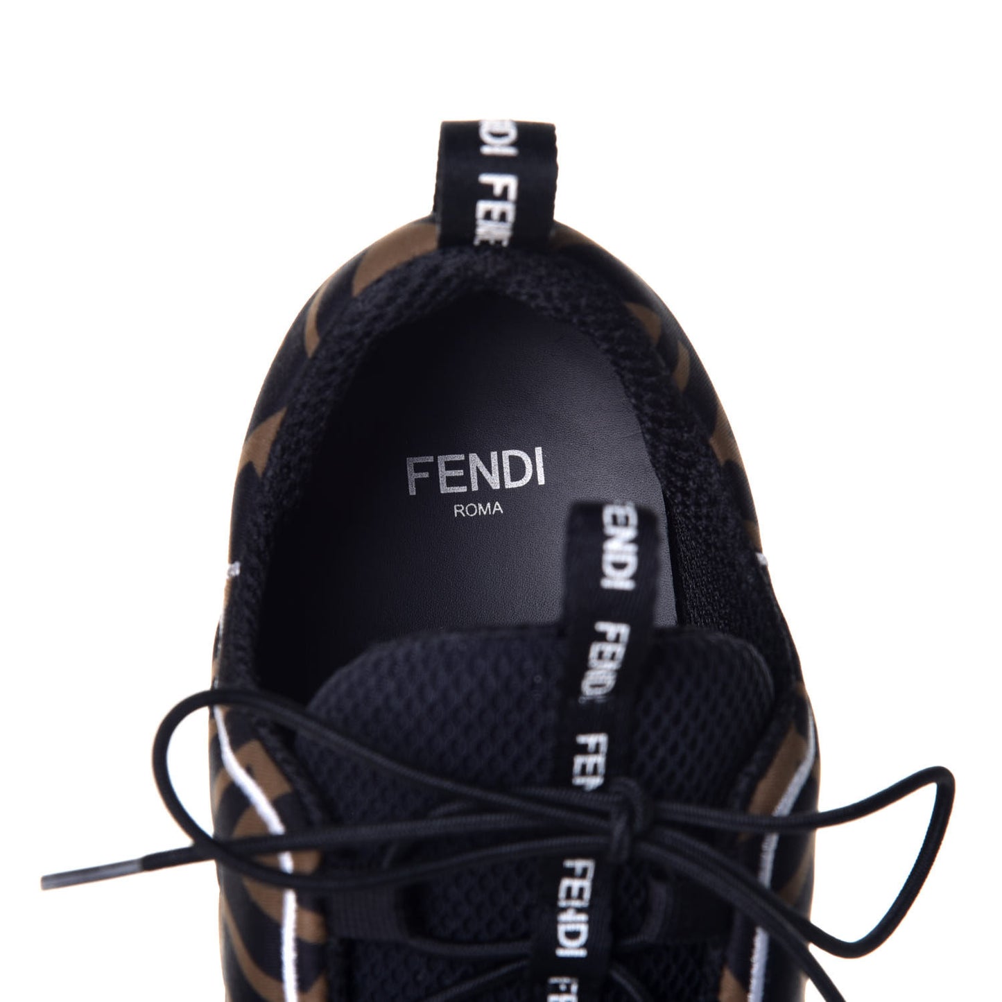 Stretch Fabric FFreedom Sneakers 35.5 Tobacco Black White
