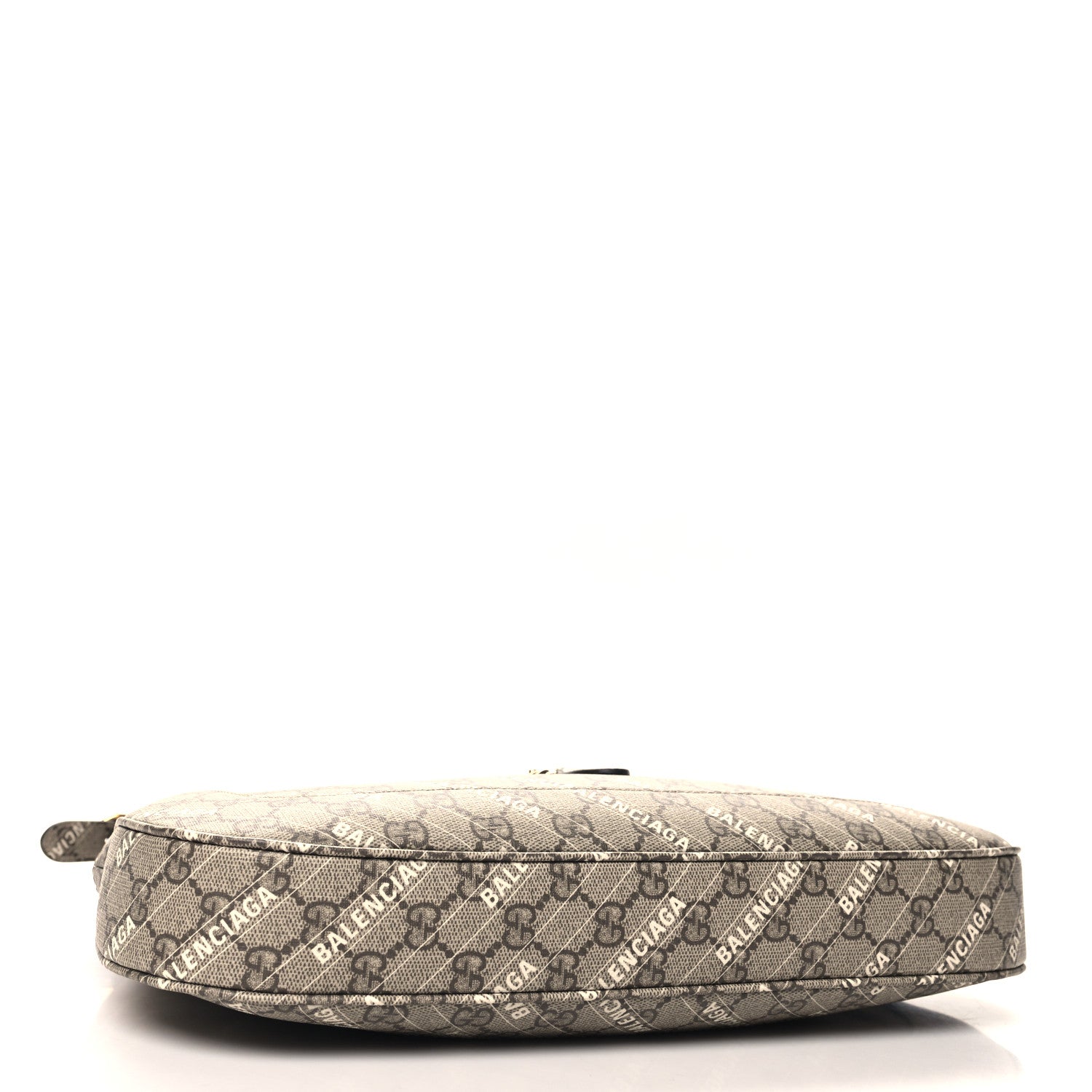 Gucci X BALENCIAGA GG Supreme Monogram Logo Print Medium Jackie 1961 Hobo Beige Ebony 4 of 10