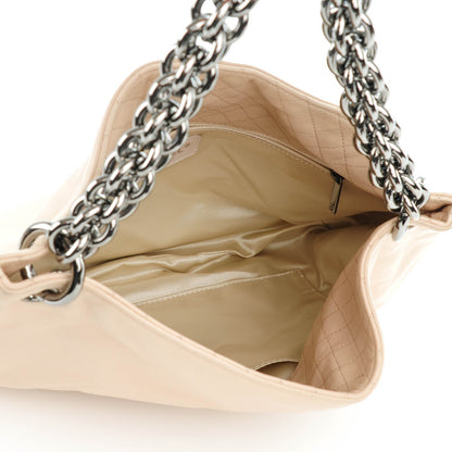 Chanel Lambskin Small Soft and Chain Hobo Beige 5 of 7