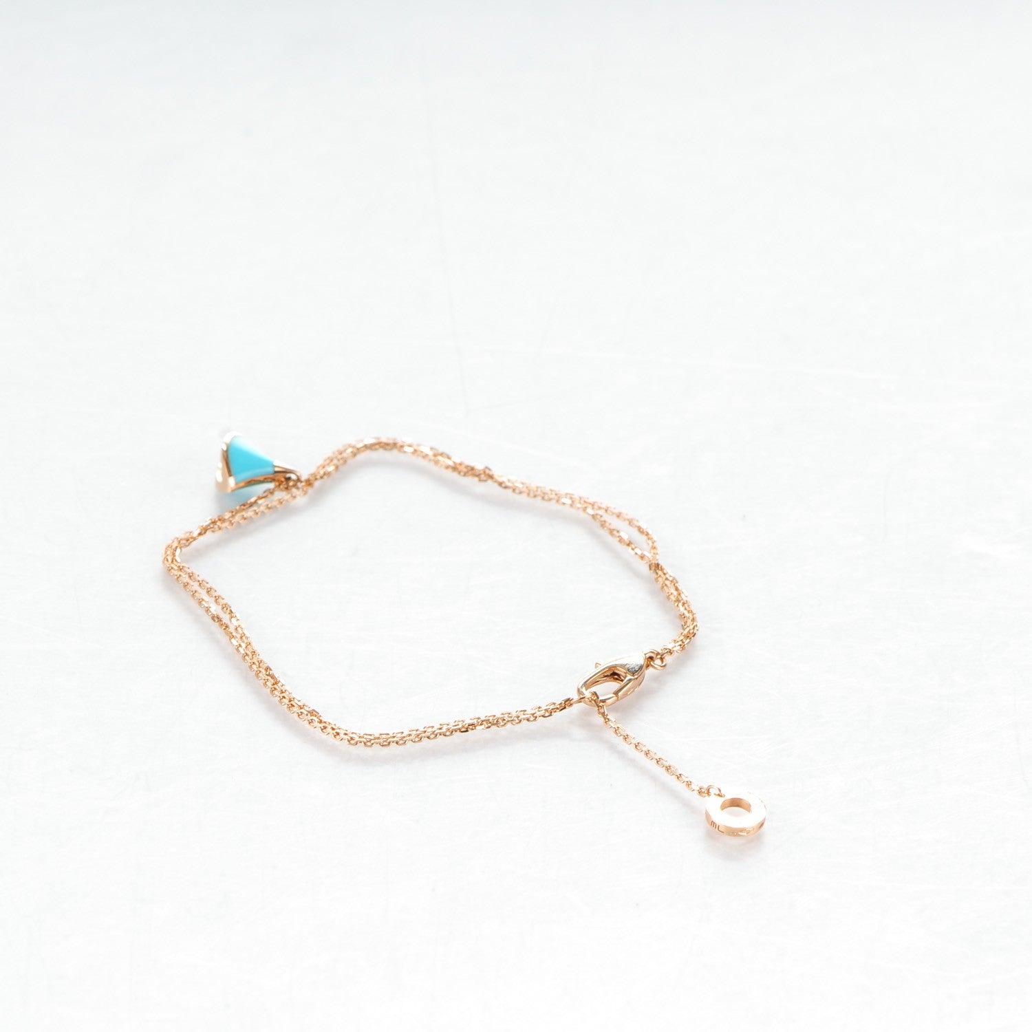 Bulgari 18K Rose Gold Turquoise Divas' Dream Bracelet 3 of 8