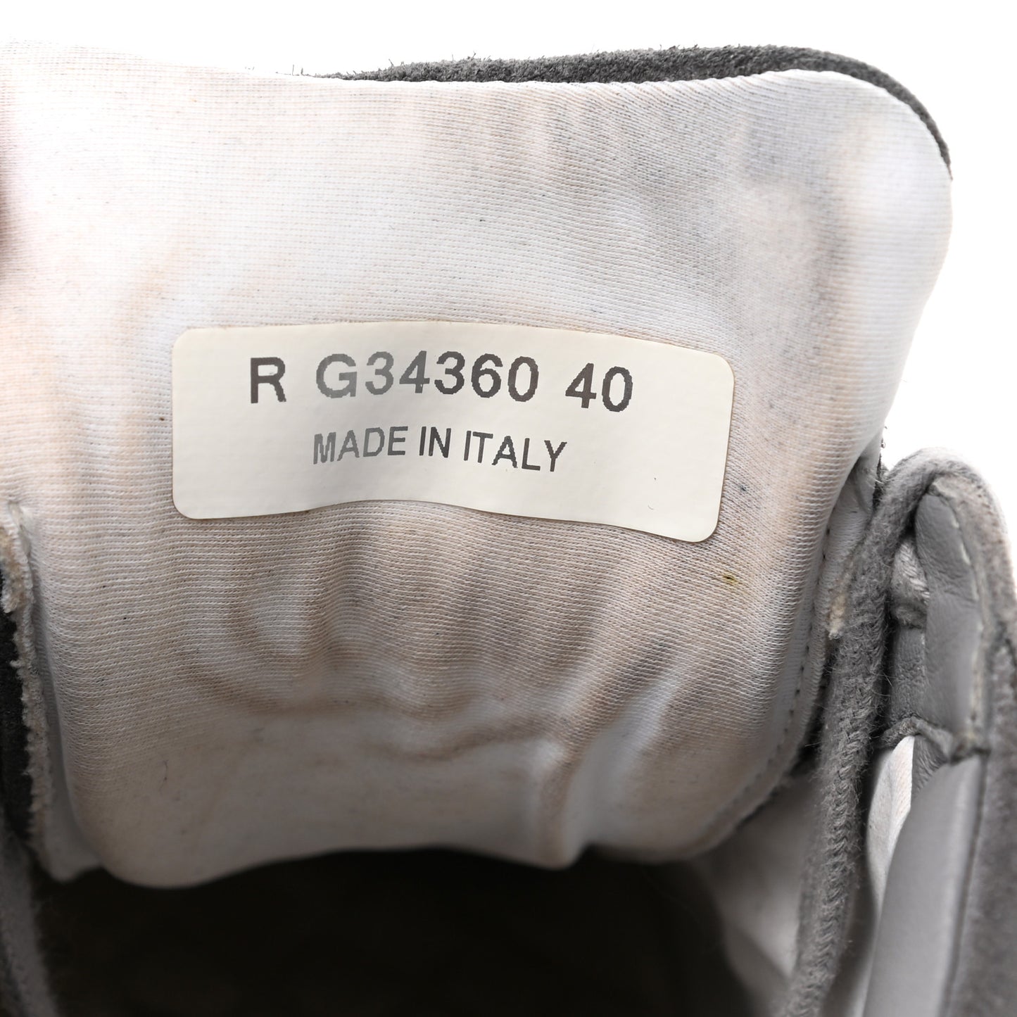 Suede Calfskin CC Sneakers 40 Black Grey