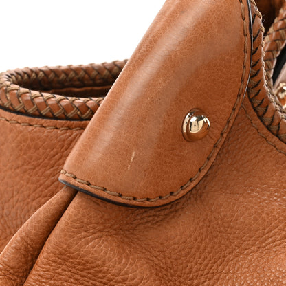 Gucci Pebbled Calfskin Medium Marrakech Shoulder Bag Camel 14 of 18