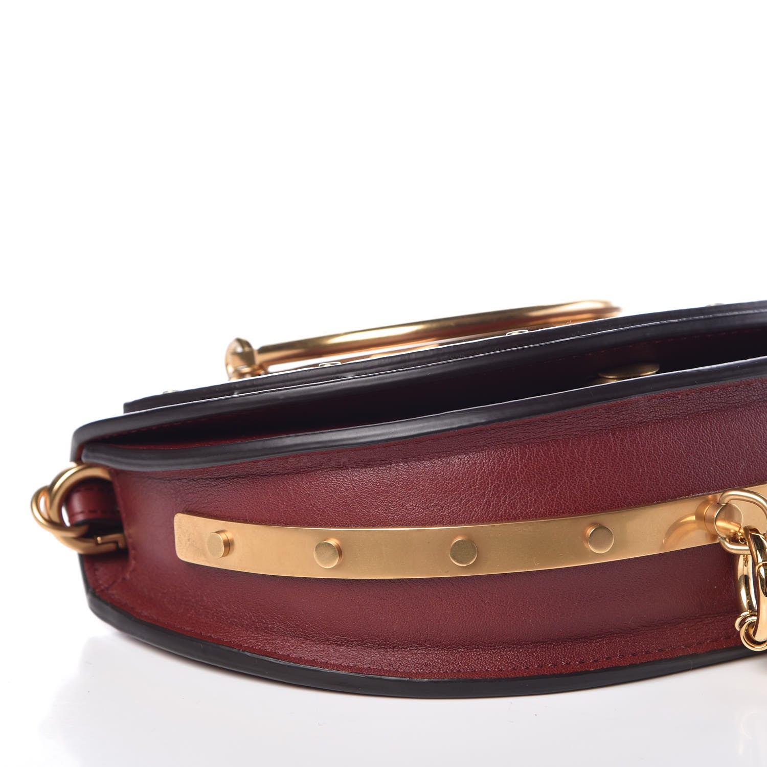 Chloe Calfskin Small Nile Bracelet Minaudiere Bag Plum Purple 9 of 11