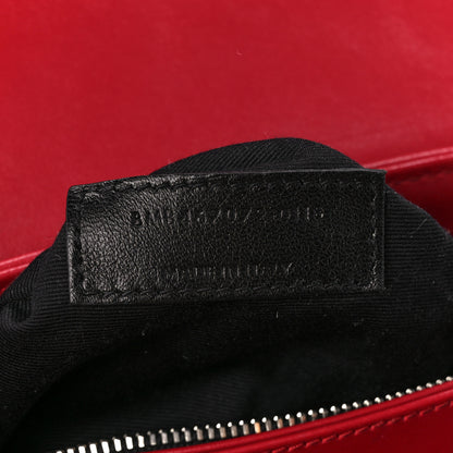 Saint Laurent Calfskin Y Quilted Monogram Toy Loulou Crossbody Bag New Lipstick 8 of 13