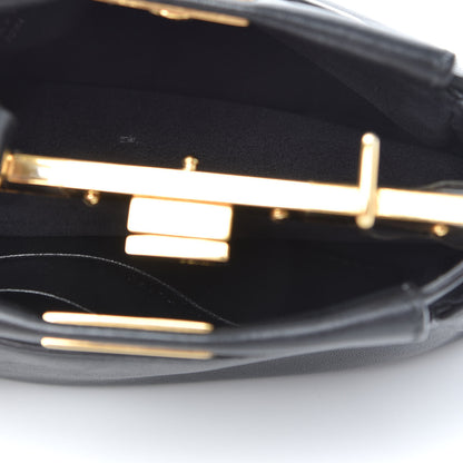 Fendi Nappa Micro Peekaboo Iconic Satchel Black 5 of 6