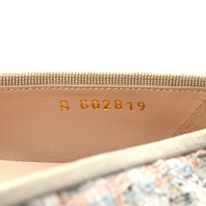 Chanel Tweed Lambskin Cap Toe Ballerina Flats 35.5 Beige Multicolor 8 of 8