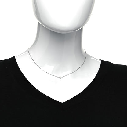 Cartier 18K White Gold Diamond XS D'Amour Pendant Necklace 2 of 6