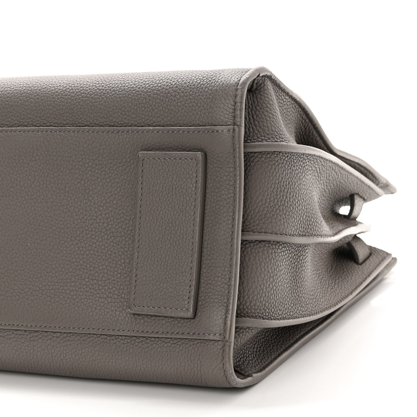 Grained Calfskin Small Supple Sac De Jour Mouse Grey
