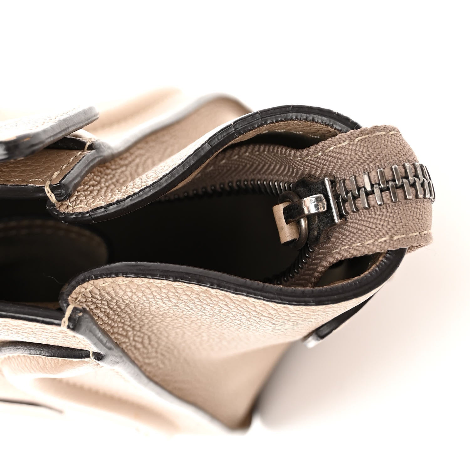 Celine Drummed Calfskin Micro Luggage Dune 10 of 11