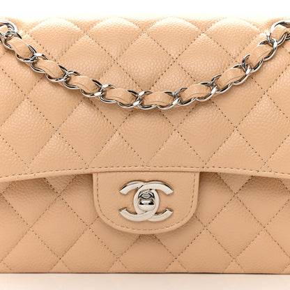 Chanel Caviar Quilted Small Double Flap Beige 8 of 12