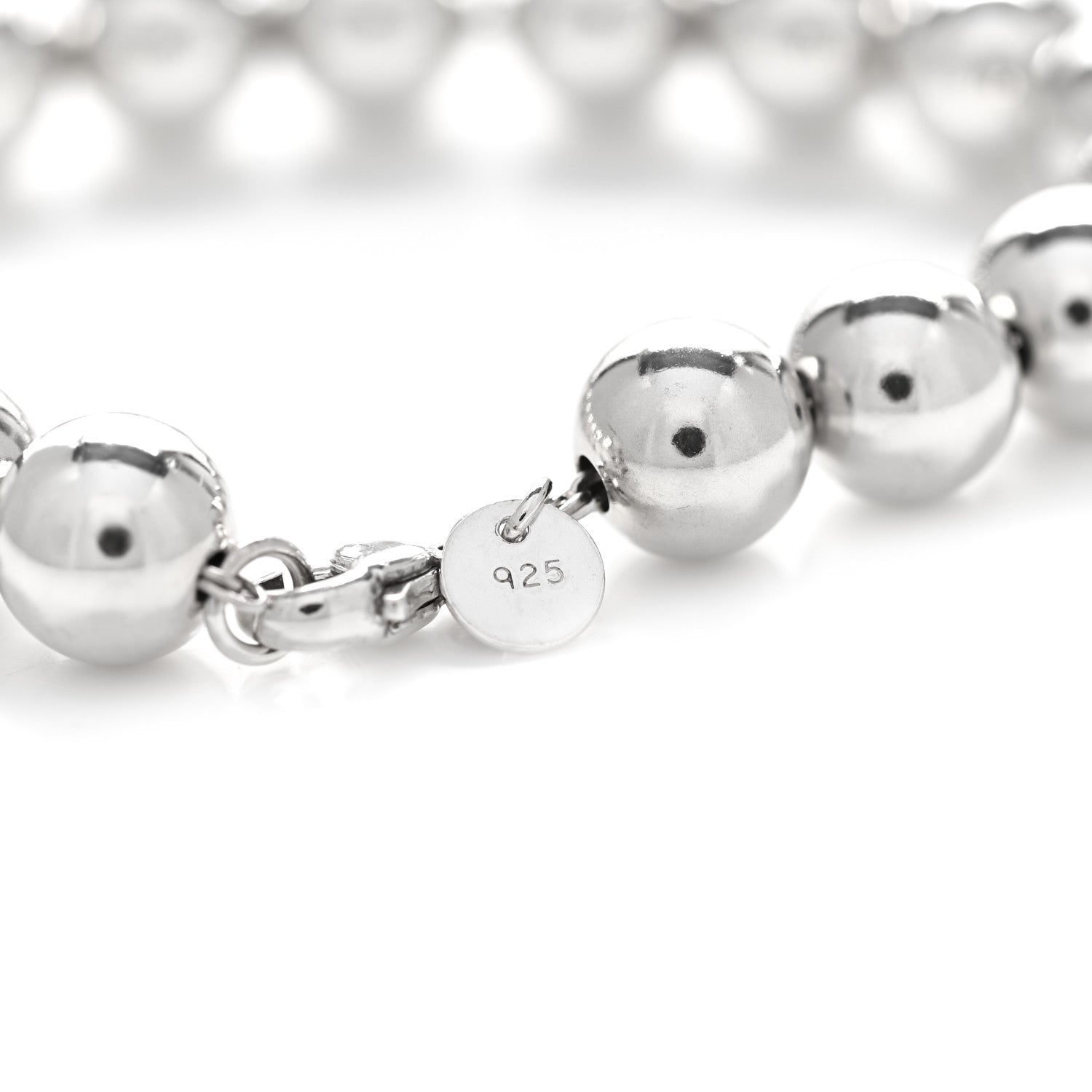 Tiffany Sterling Silver 10mm HardWear Ball Bracelet 4 of 4