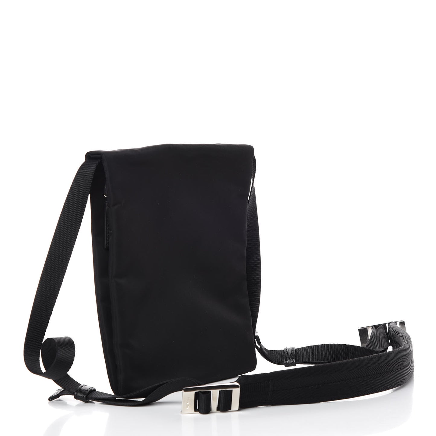 Tessuto Nylon Crossbody Bag Black