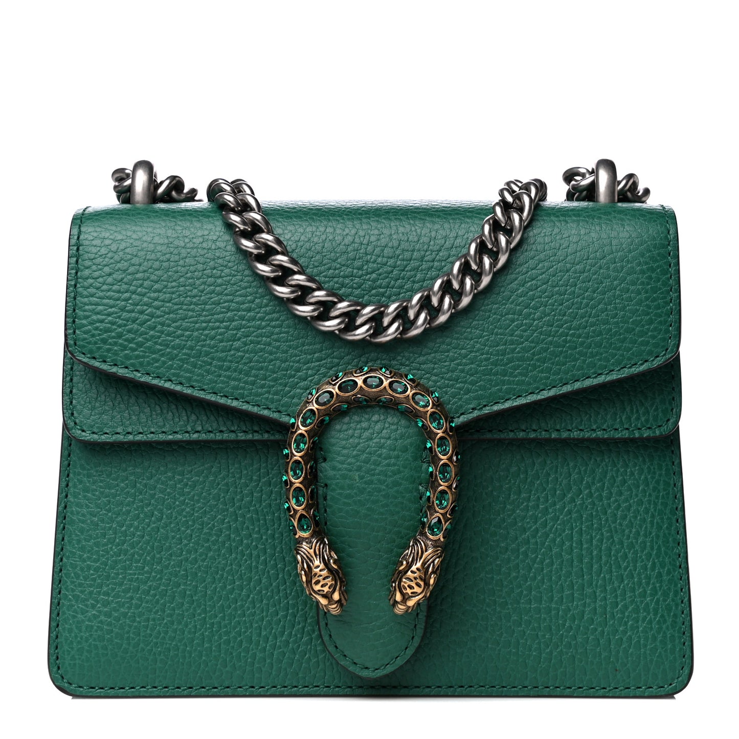 Calfskin Mini Dionysus Shoulder Bag Emerald