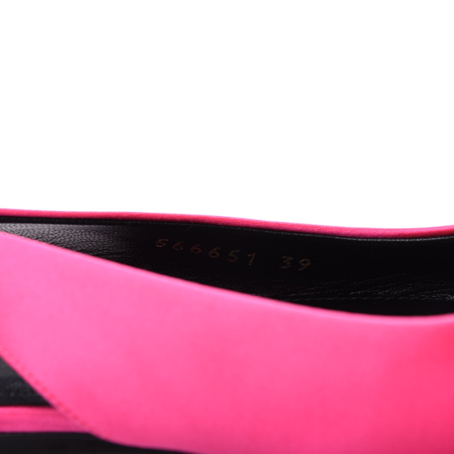 Balenciaga Satin BB Knife Pointy Toe Slingback Flats 39 Neon Pink 10 of 11