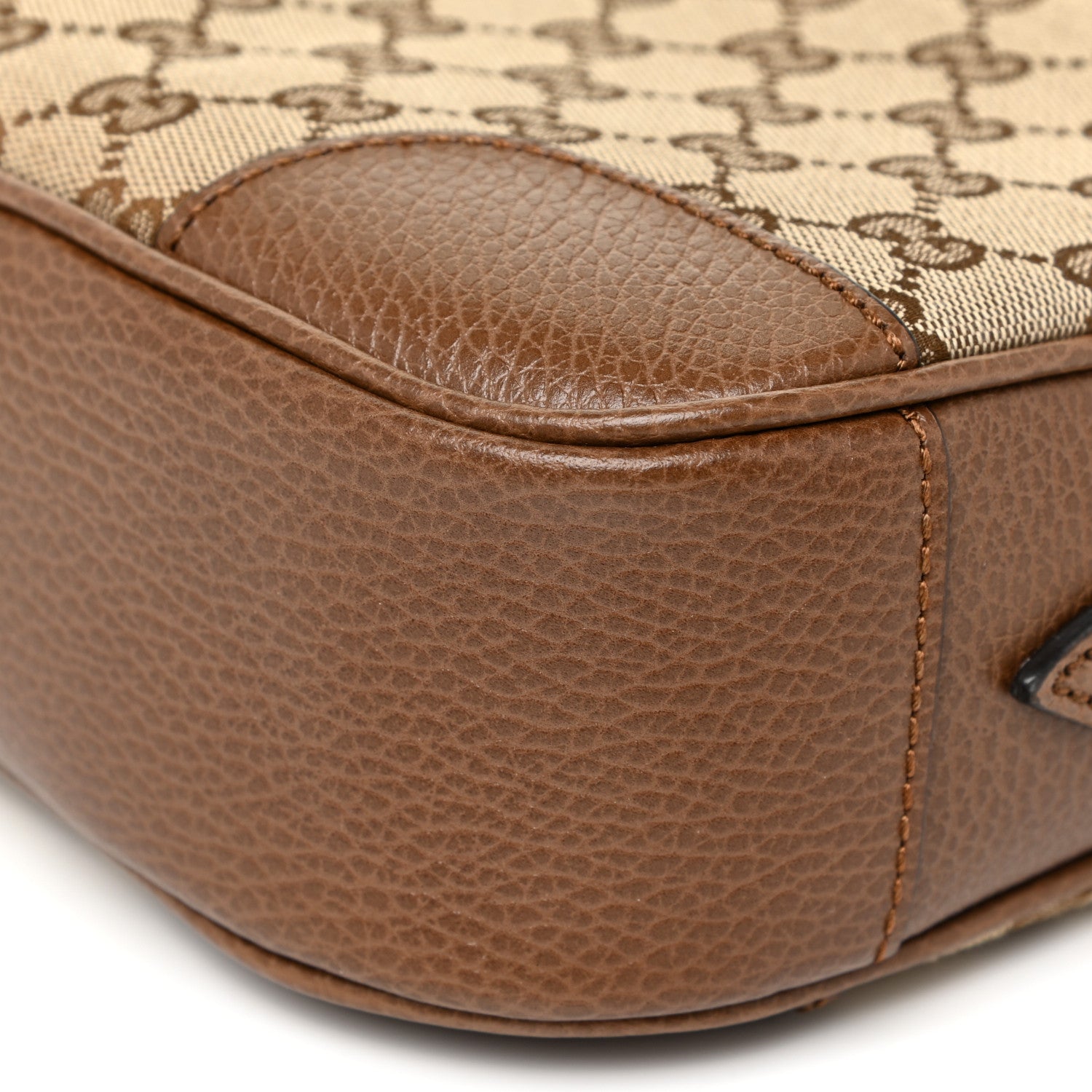 Gucci Monogram Mini Bree Messenger Bag Beige Tabacco 9 of 11