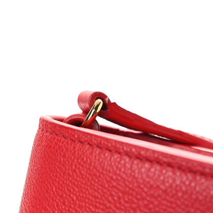 Burberry Grainy Calfskin Logo Henley Wallet On Chain Red 15 of 15