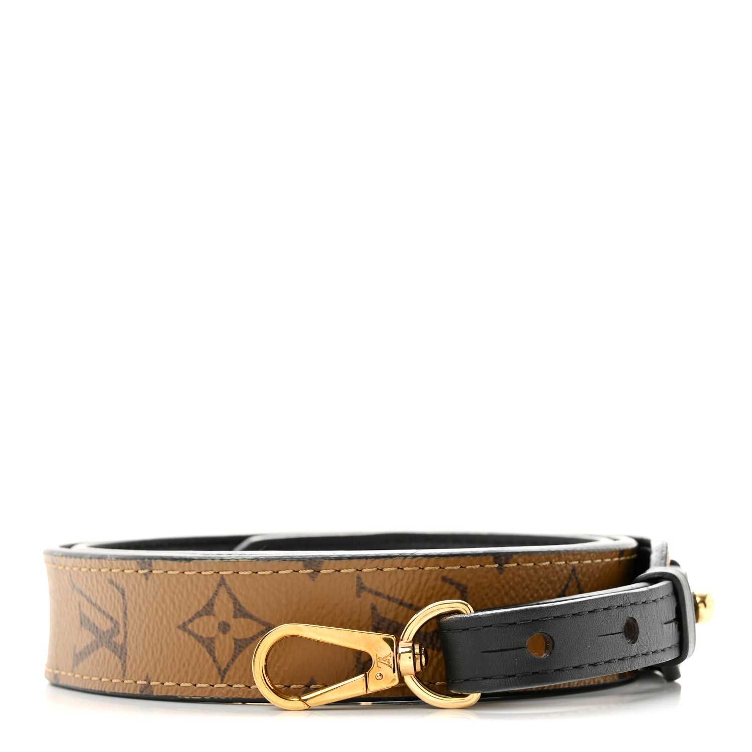 Louis Vuitton Reverse Monogram Bandouliere Shoulder Strap XL Black 1 of 6