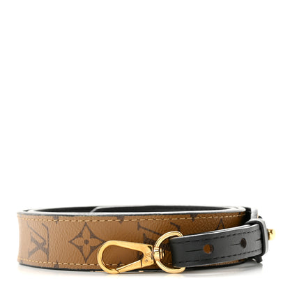 Louis Vuitton Reverse Monogram Bandouliere Shoulder Strap XL Black 1 of 6