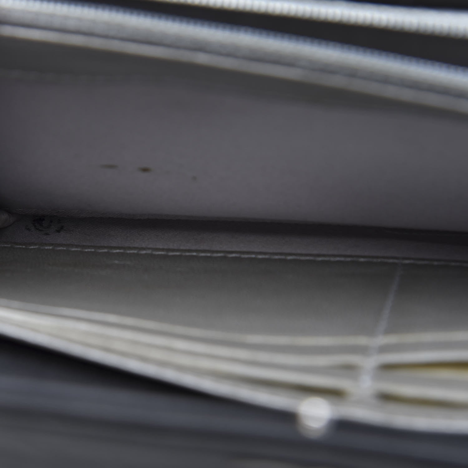 Chanel Lambskin Embossed Camellia Large Gusset Flap Wallet Black 9 of 11