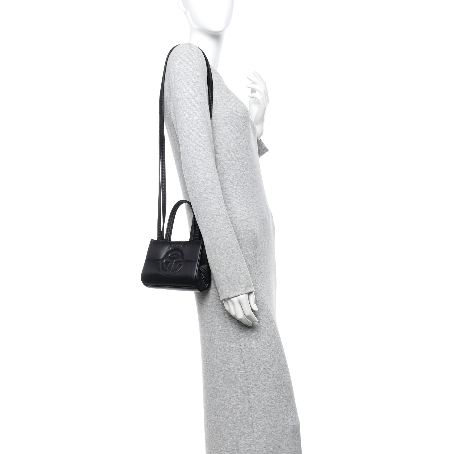 Telfar Nylon Small Puff Shopping Bag Black 2 of 12