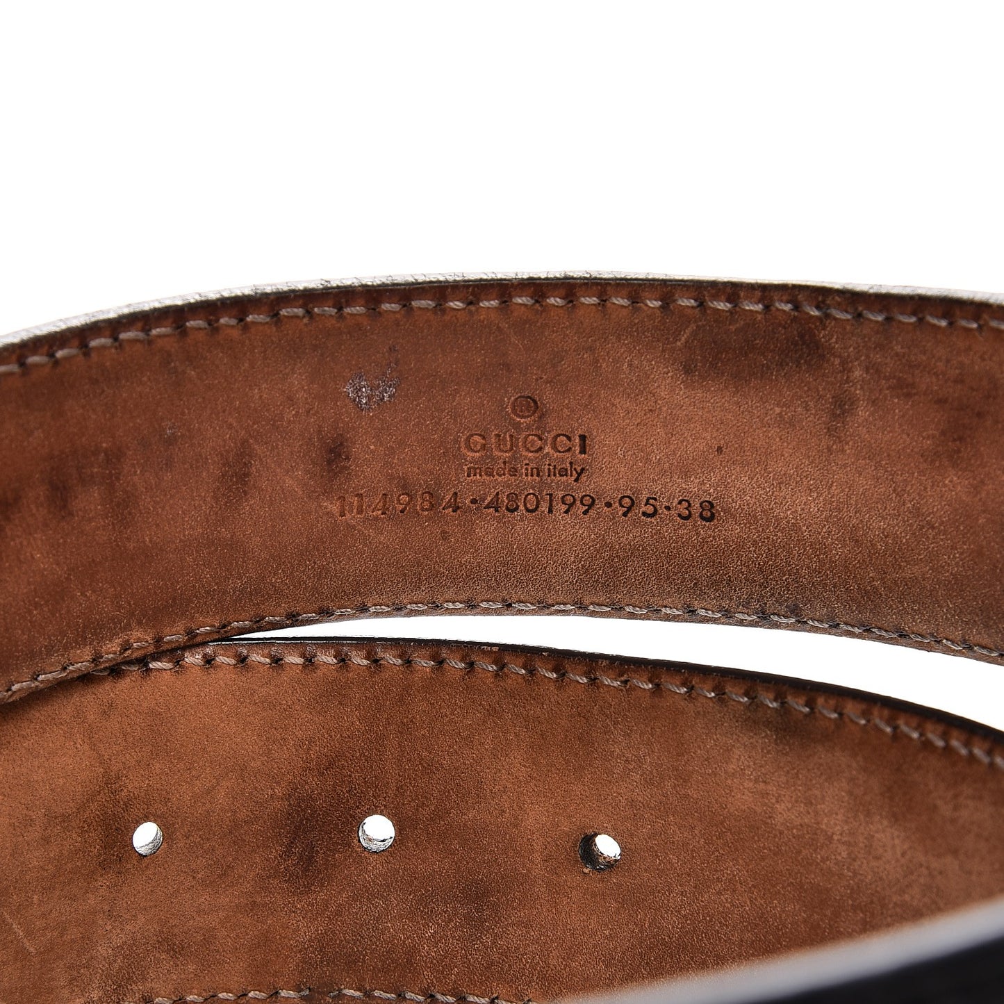 Guccissima Interlocking G Belt 95 38 Black