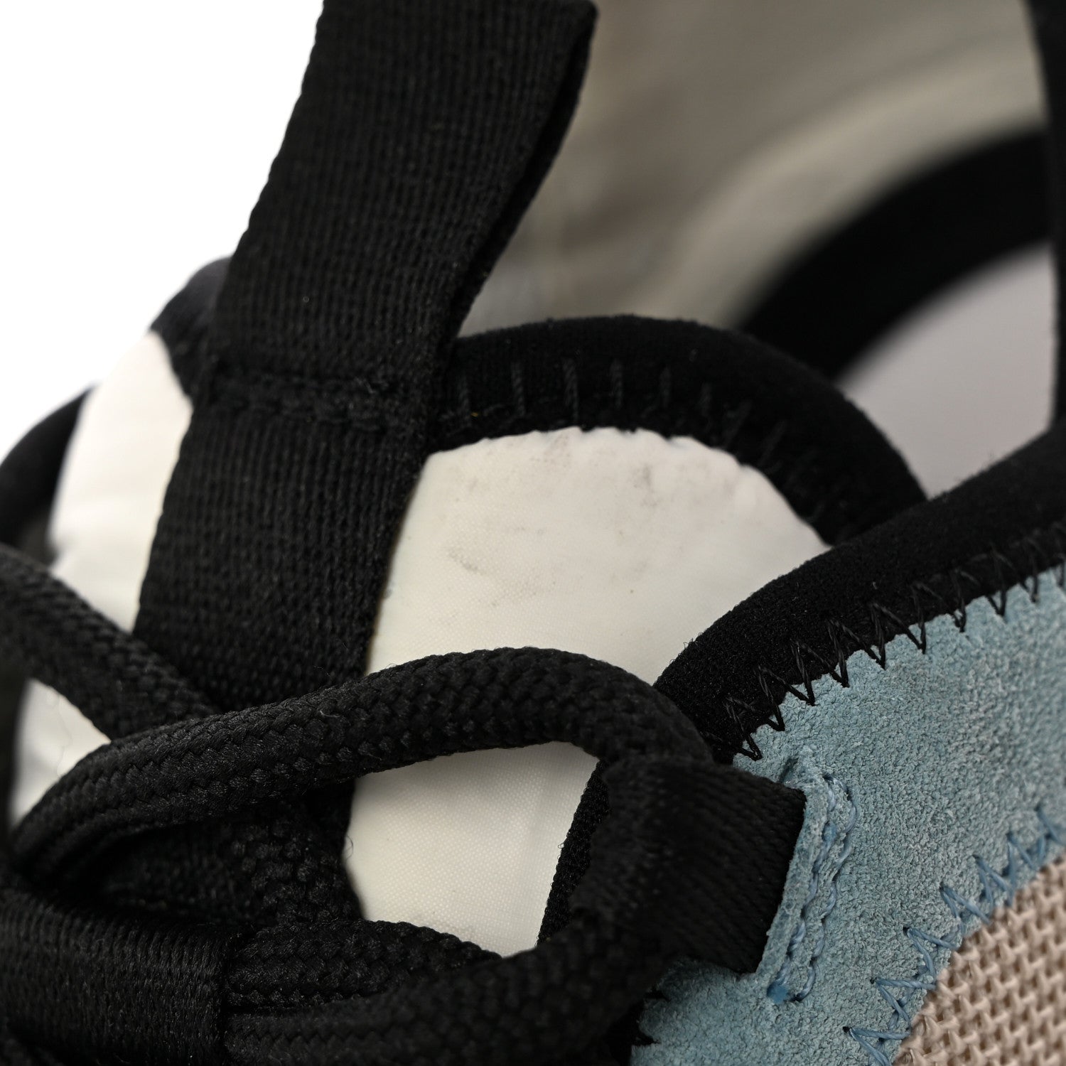 Chanel Suede Calfskin Mixed Fibers CC Sneakers 36 Beige Yellow Light Blue 10 of 11