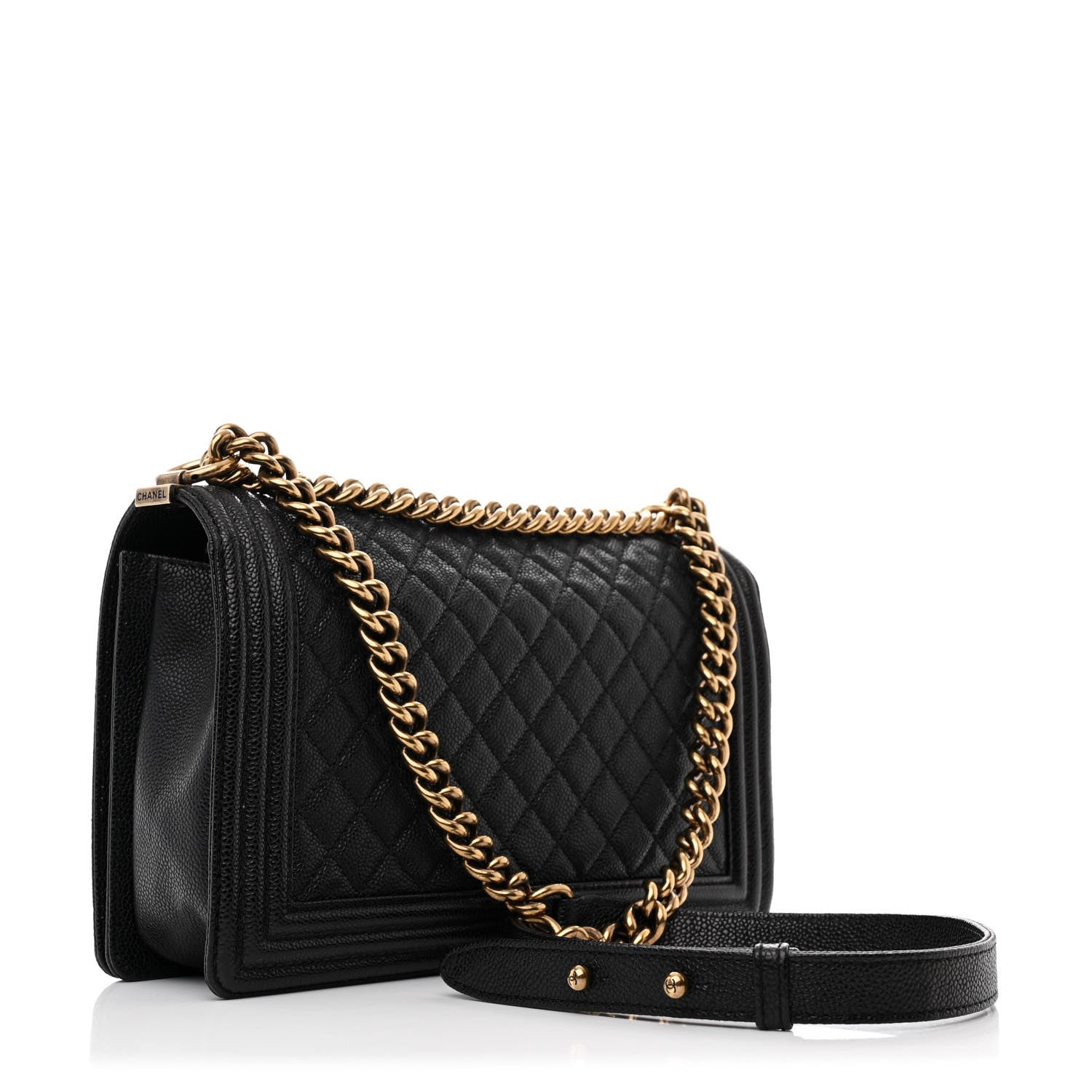 Chanel Caviar Quilted New Medium Boy Flap Black 3 of 11
