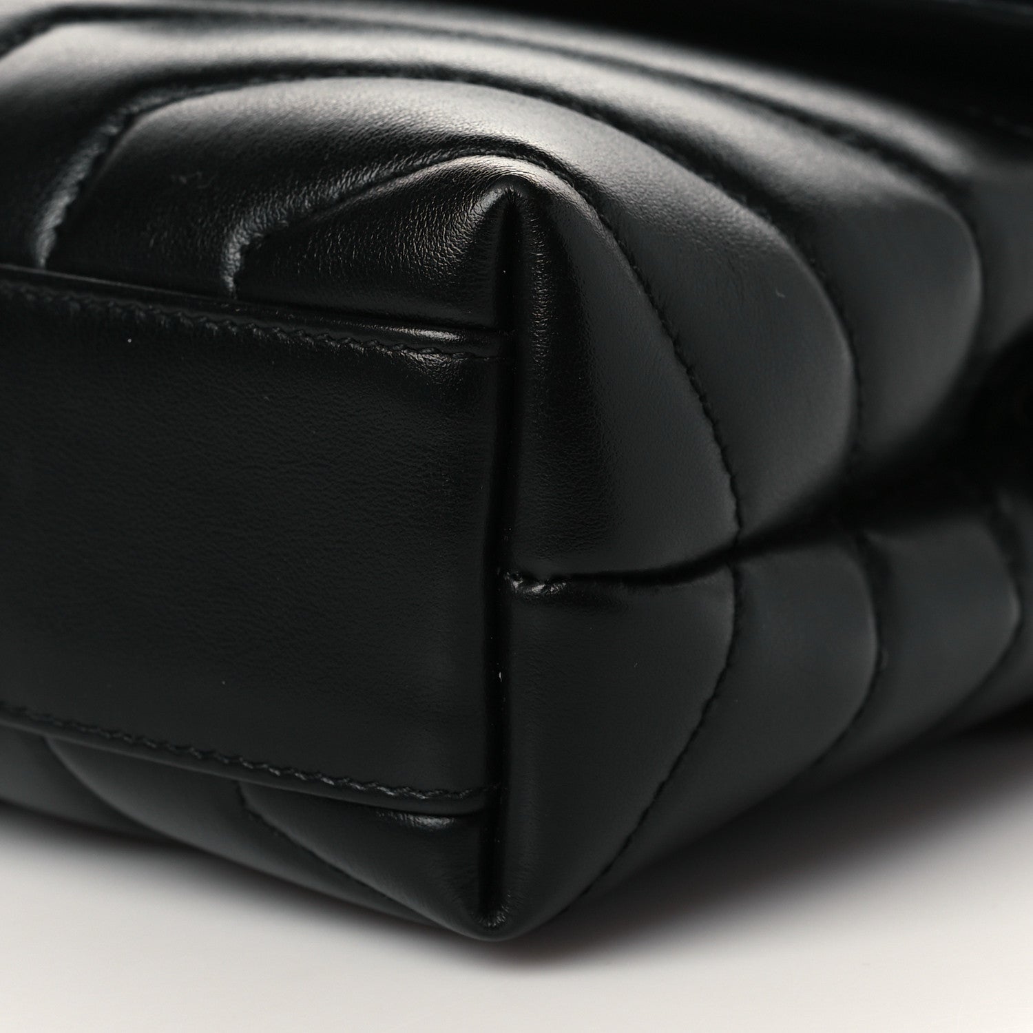 Saint Laurent Calfskin Y Quilted Monogram Toy Loulou Crossbody Bag Black 10 of 11